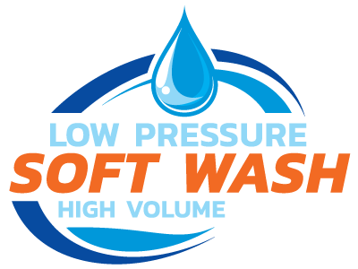low pressure soft wash high volume of water